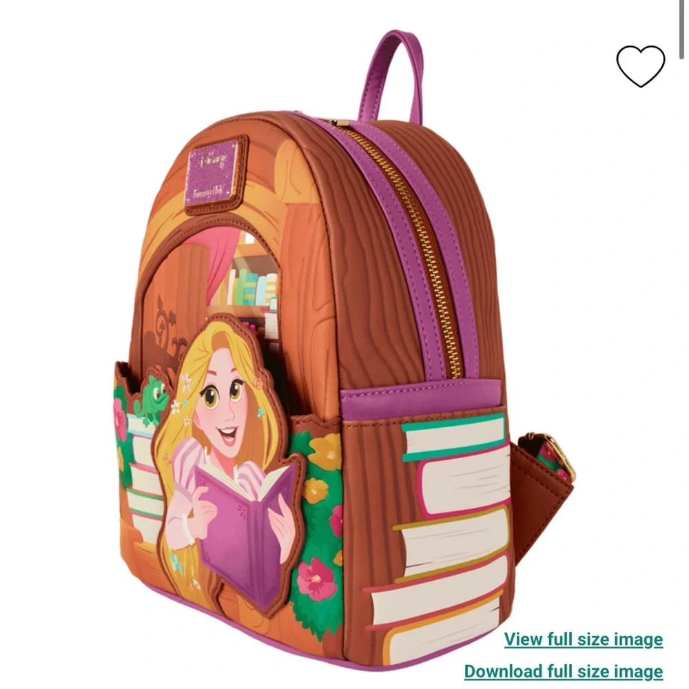 Loungefly Tangled Rapunzel Exclusive Books Mini Backpack & Wallet Set - Picture 5 of 15